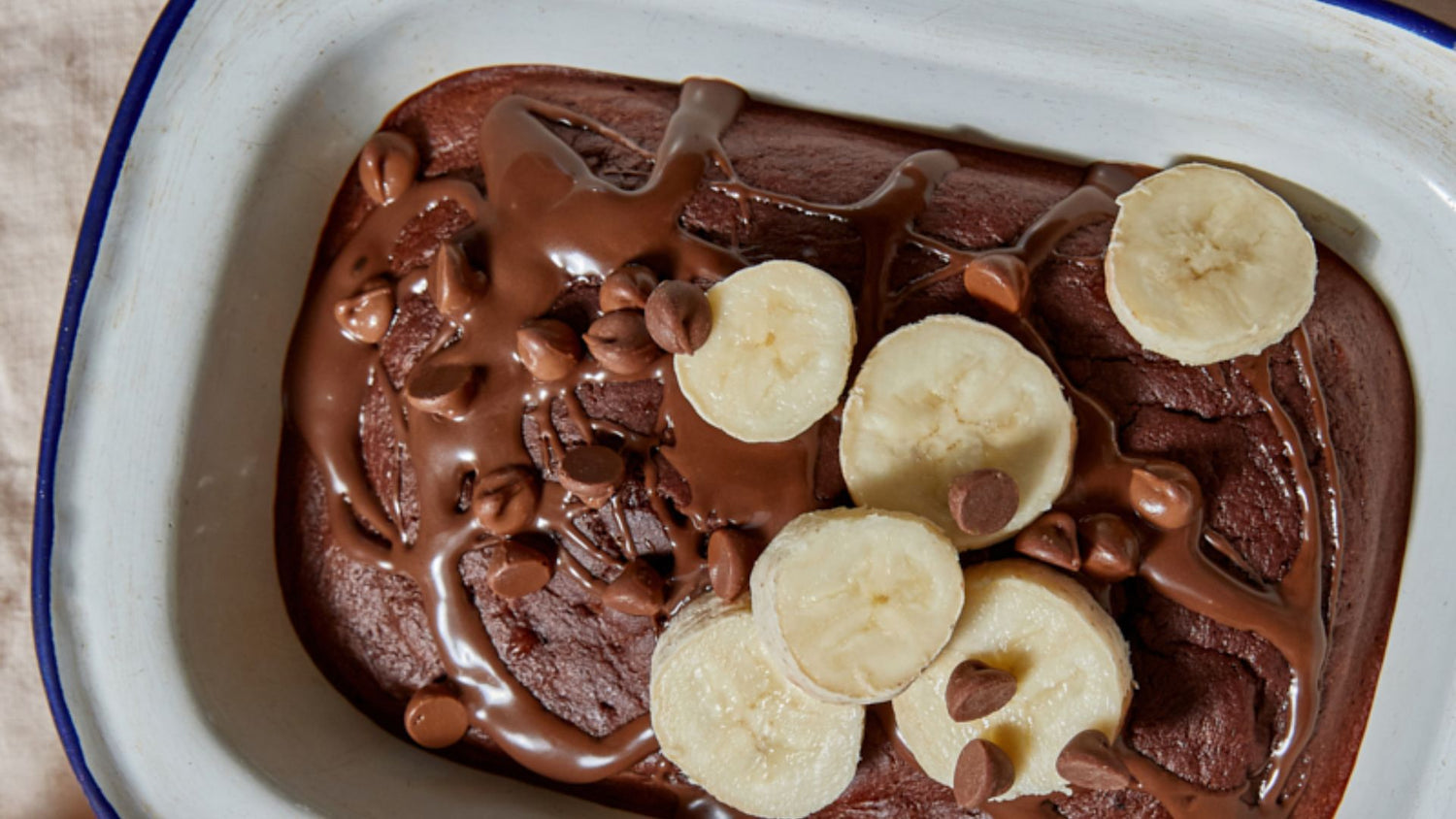 Schoko-Banane Baked Oatmeal