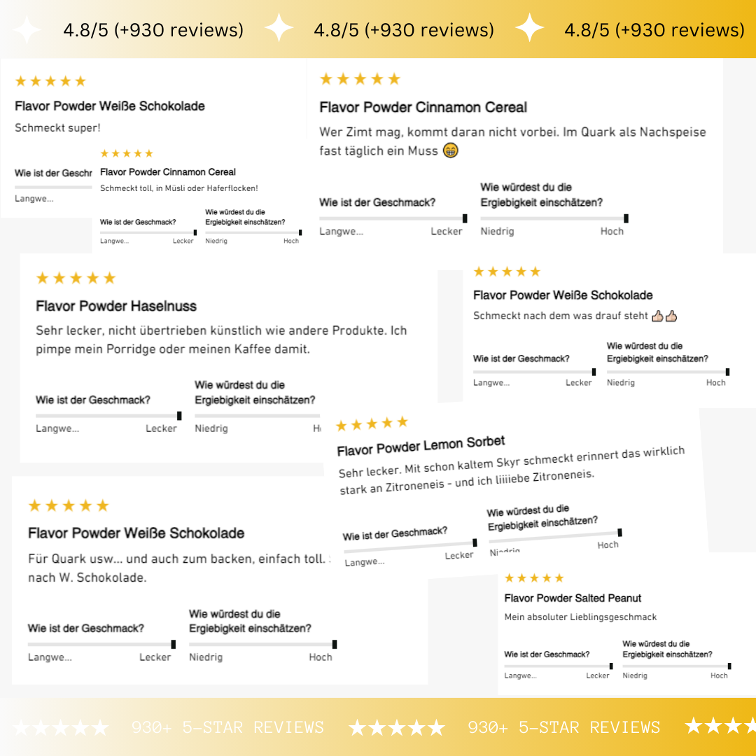 NUTRIFY Flavor Powder Kunden Reviews