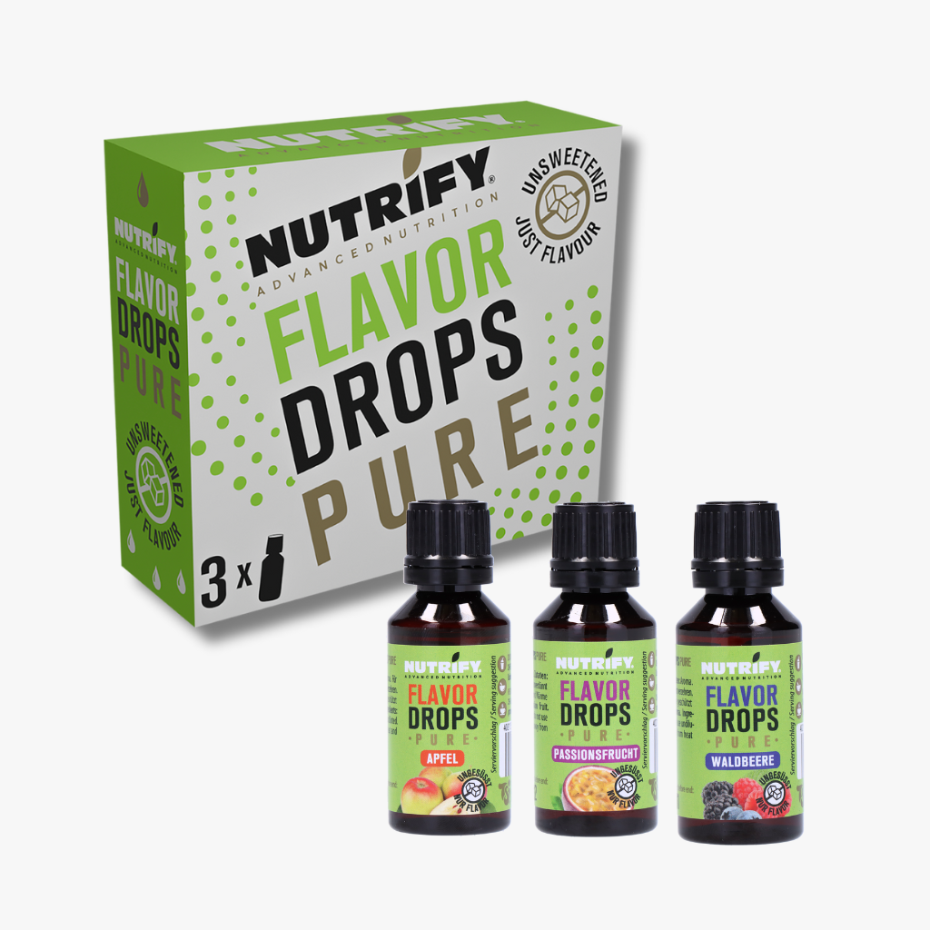 Flavor Drops Pure 3er Set Bundle Apfel Passionsfrucht Waldbeere