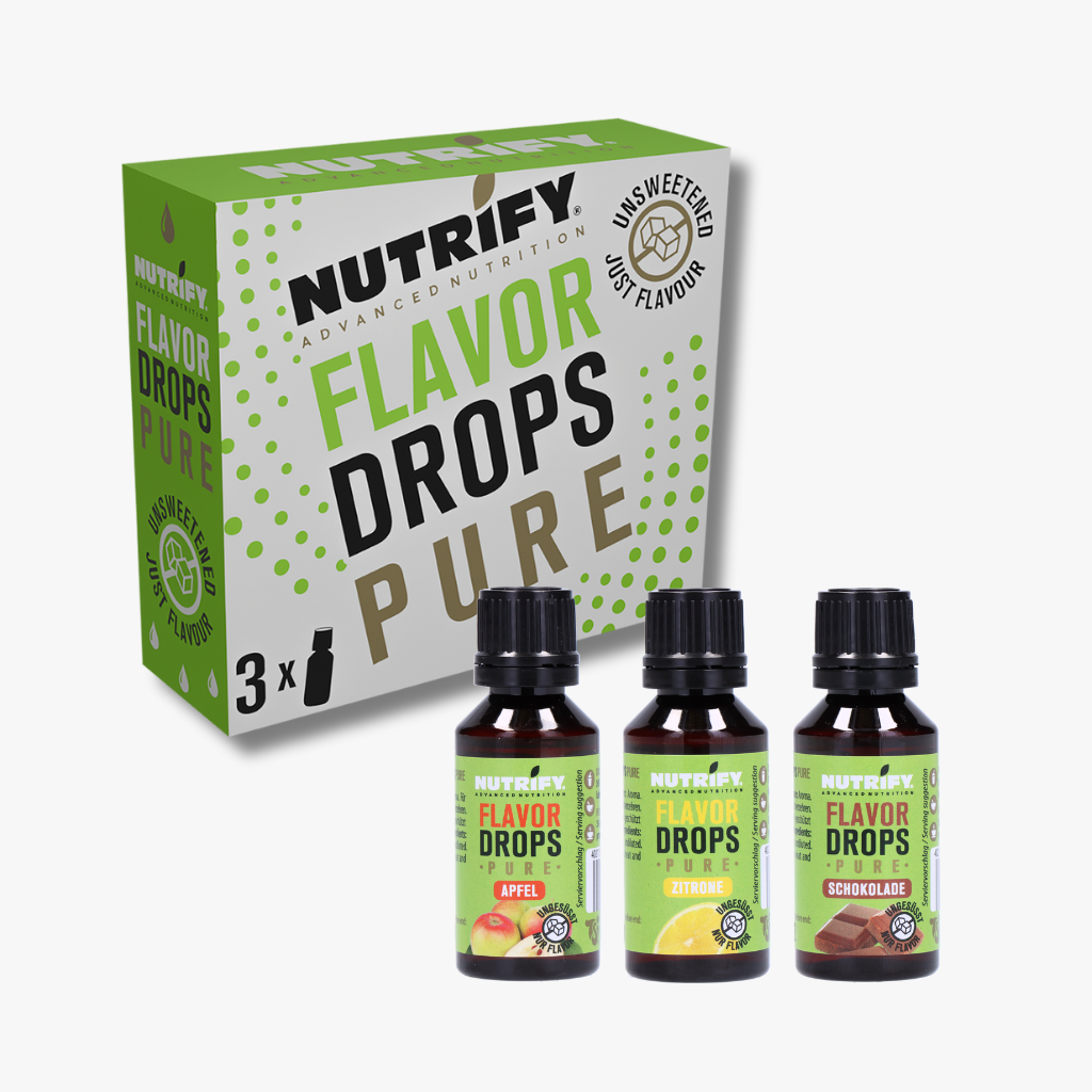 Flavor Drops Pure 3er Set Bundle Apfel Zitrone Schokolade