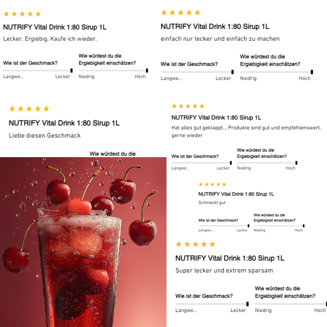 Abnehm Set NUTRIFY Sirup Flavor Powder Erythrit