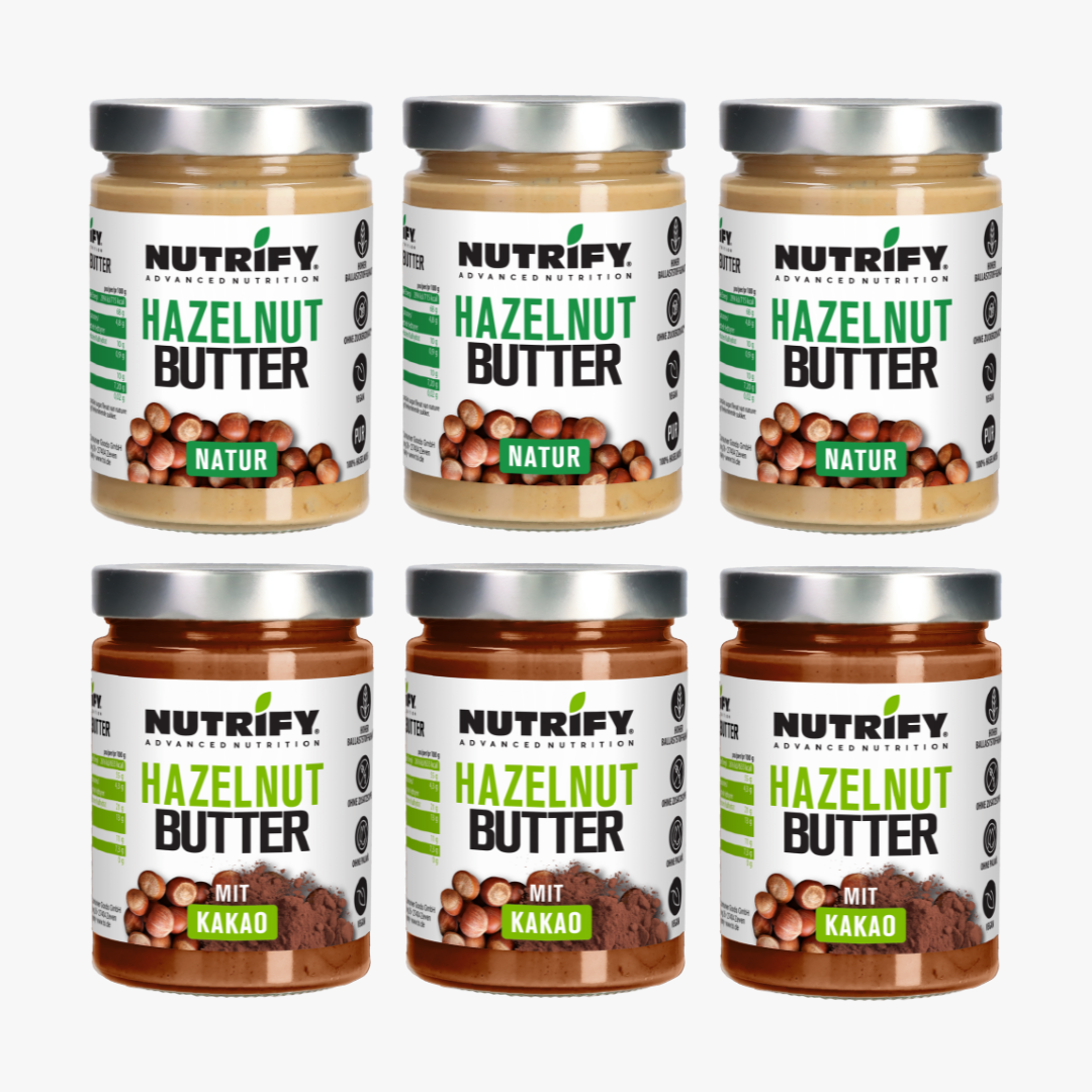 Haselnuss Bundle Natur und Kakao NUTRIFY
