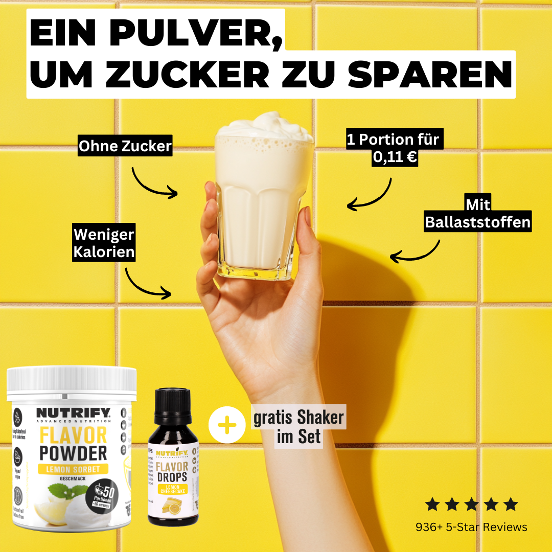 NUTRIFY Flavor Powder FlavDrops Zuckerspar Abnehmen