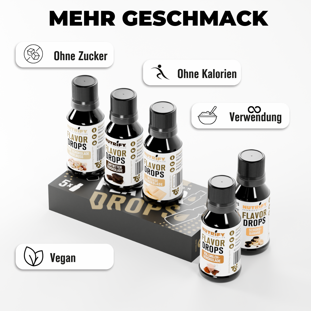 NUTRIFY Abnehmen Weniger Kalorien Set Flavor Drops