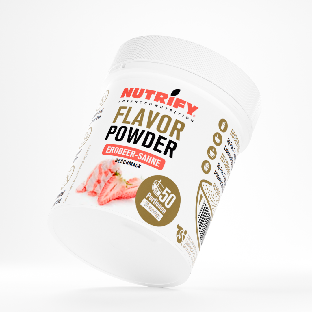 NUTRIFY Flavor Powder Erdbeer Sahne