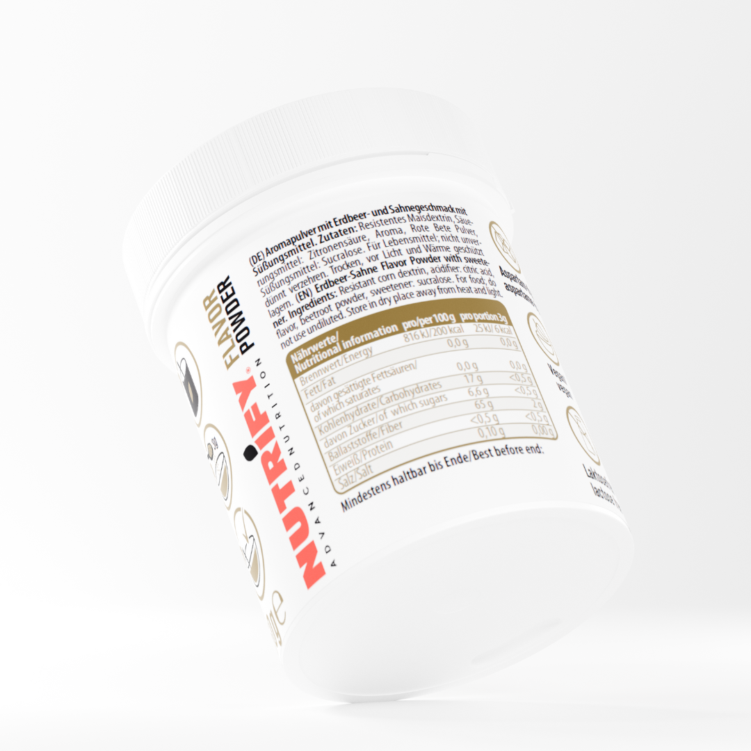NUTRIFY Flavor Powder Erdbeer Sahne