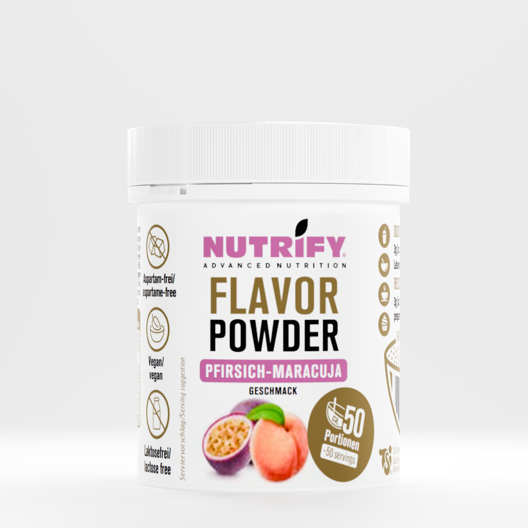 NUTRIFY Flavor Powder Pfirsich Maracuja