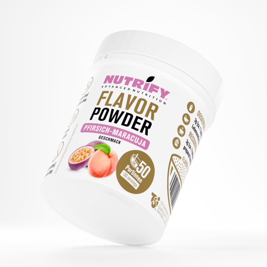 NUTRIFY Flavor Powder Pfirsich Maracuja