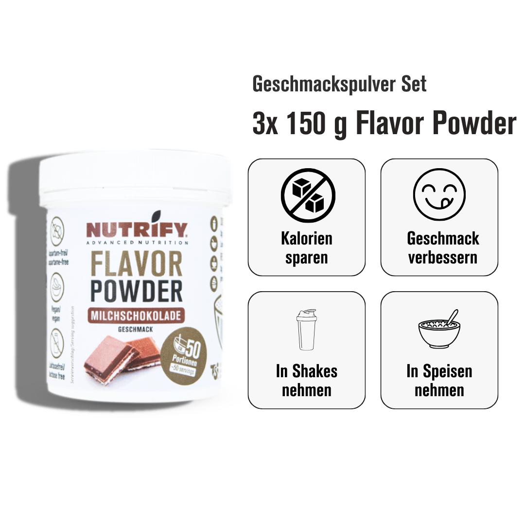 NUTRIFY Flavor Powder Set Topseller 4 Geschmackspulver