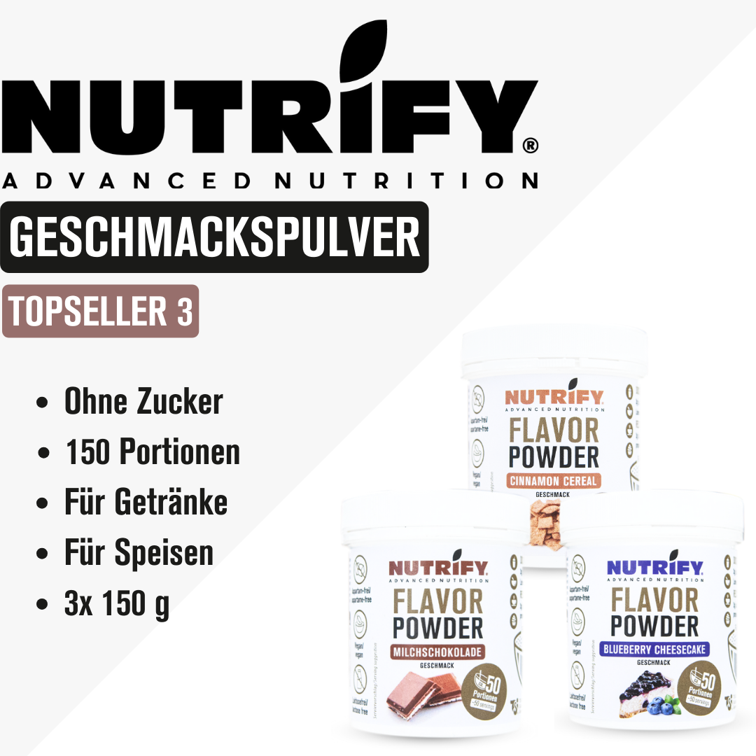 NUTRIFY Flavor Powder Topseller Geschmackspulver Set