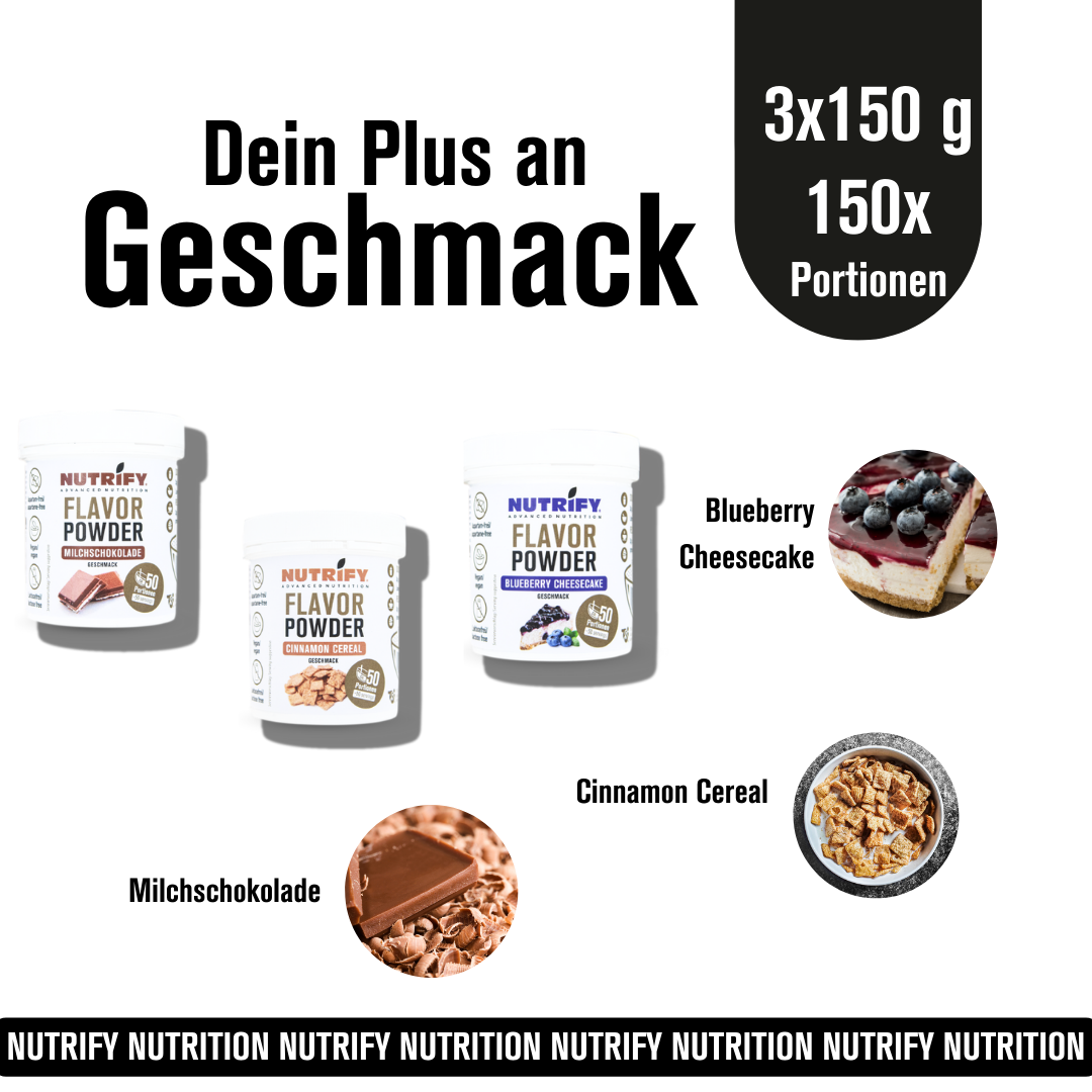 NUTRIFY Flavor Powder Topseller Geschmackspulver Set