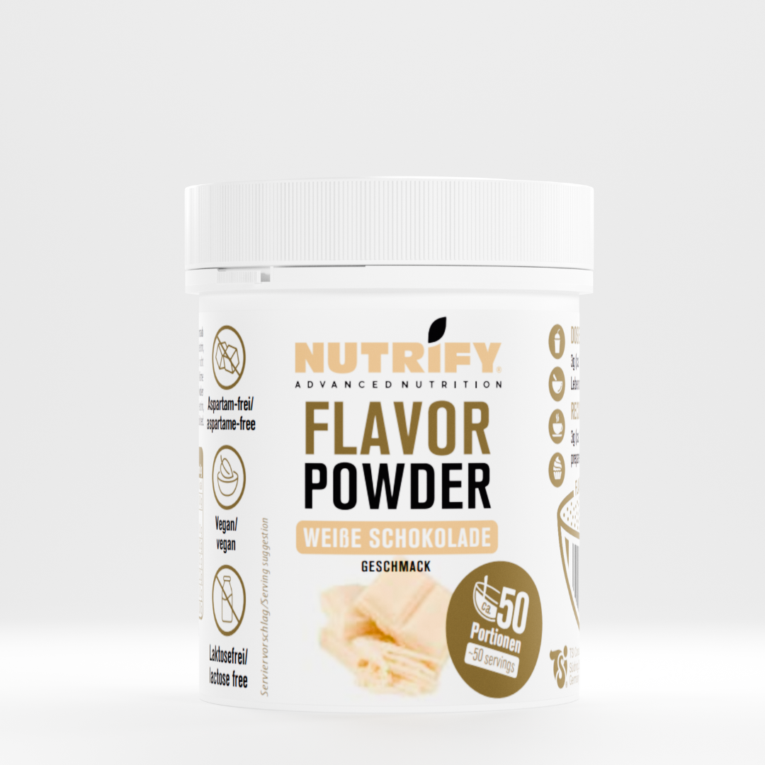 NUTRIFY Flavor Powder weisse Schokolade