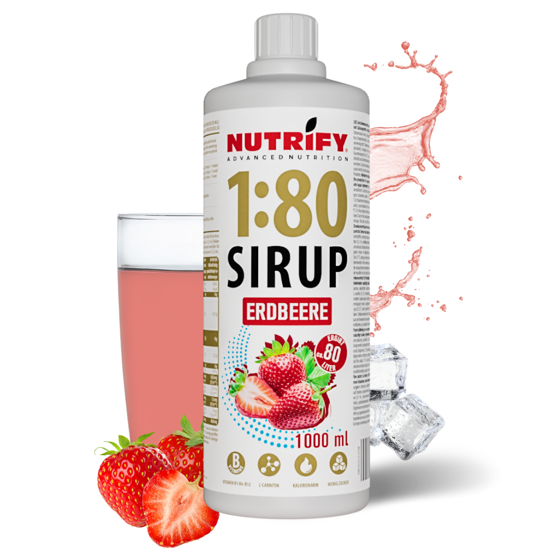 NUTRIFY 180 Sirup Sportsirup Konzentrat Fitness Erdbeere