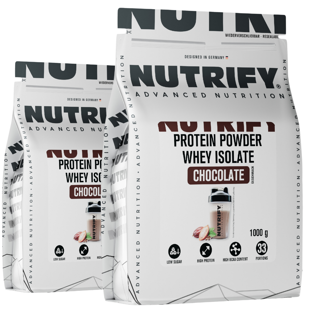 NUTRIFY Isolat Proteinpulver Schokolade Set