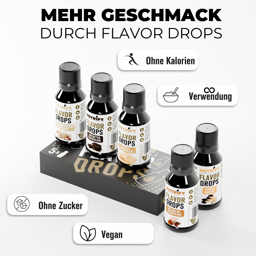 NUTRIFY Kalorien Sparen Set Flavor Drops Powder