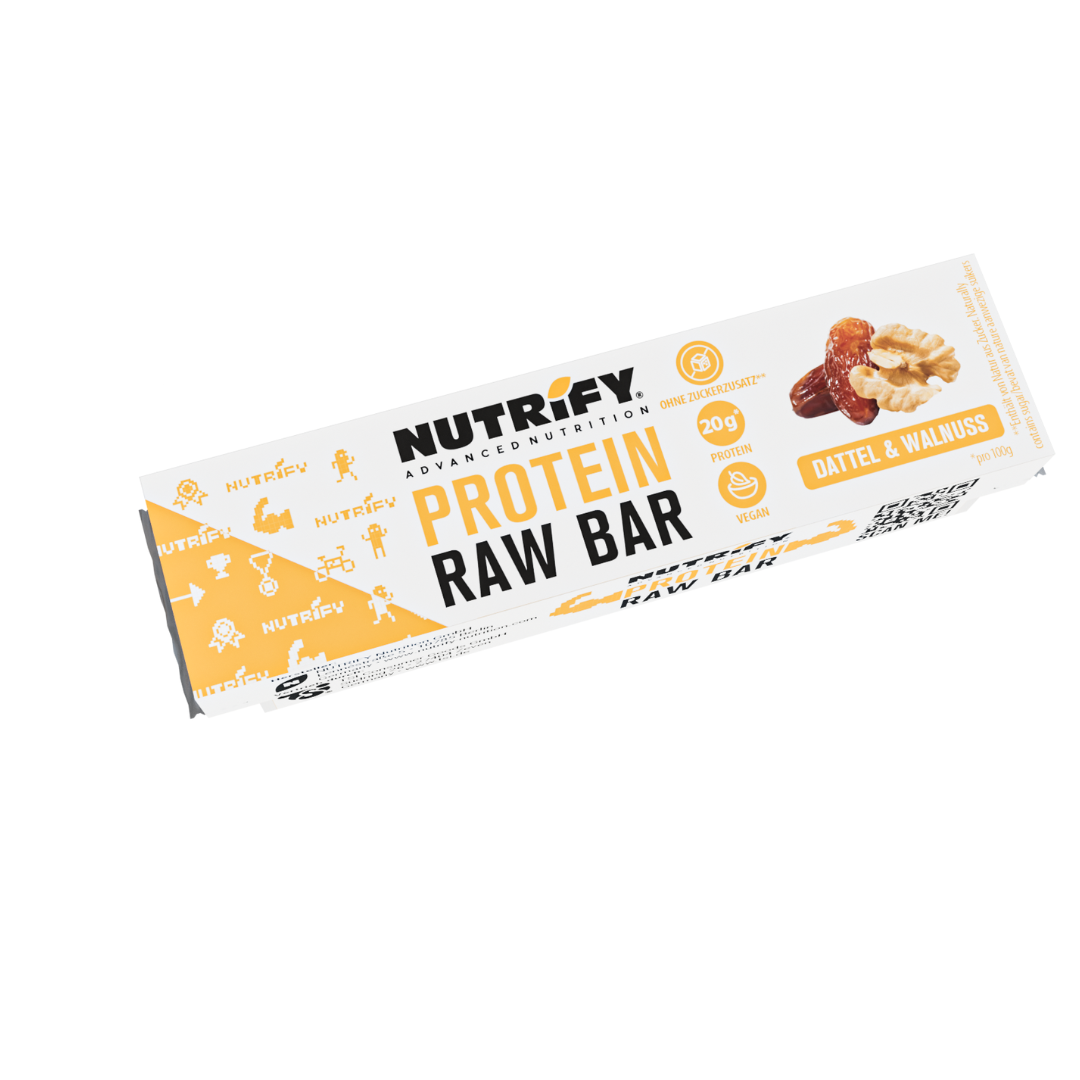 NUTRIFY Protein Raw Bar Dattel Walnuss Proteinriegel