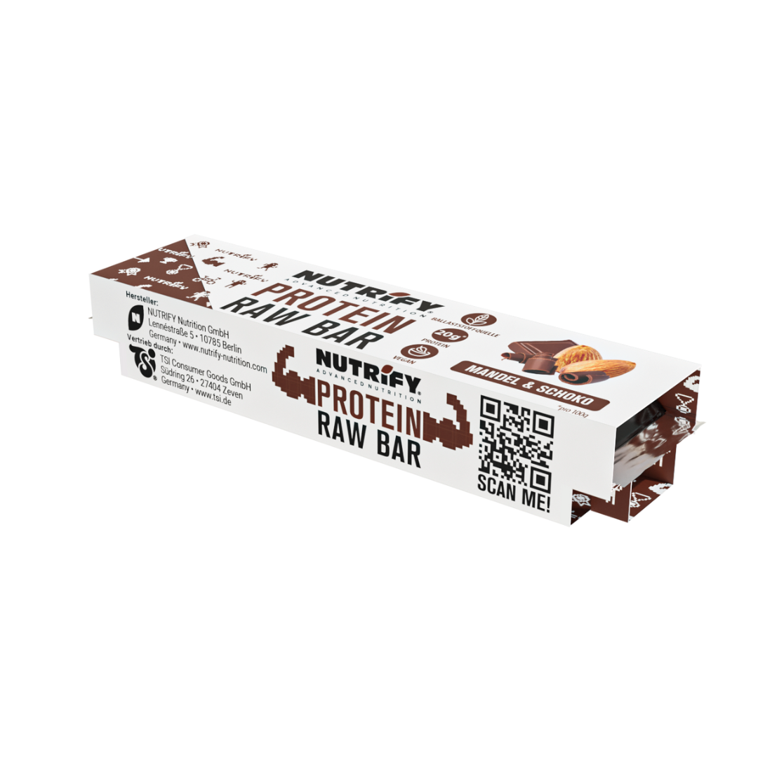 NUTRIFY Protein Raw Bars Schoko Mandel Proteinriegel