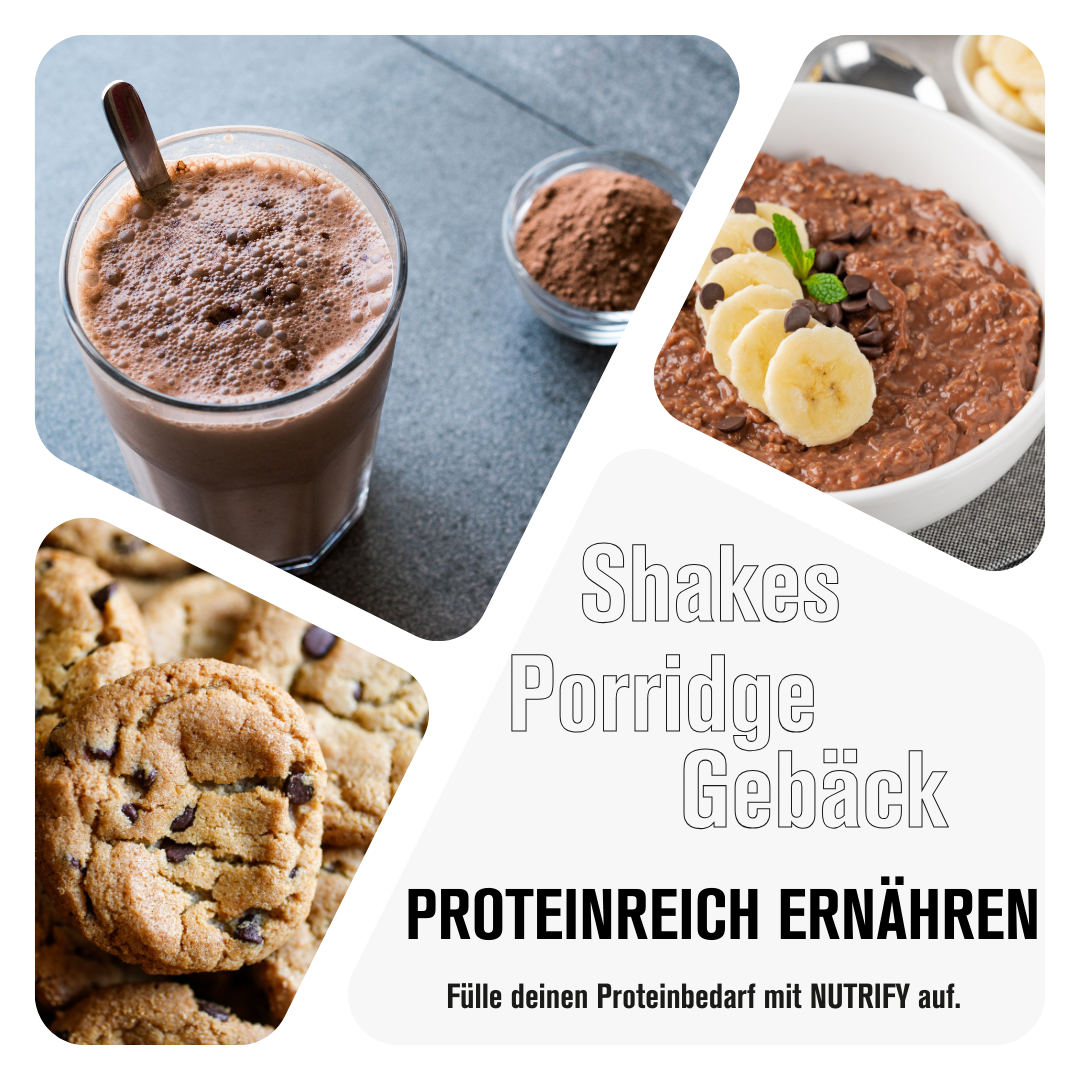 NUTRIFY Proteinpulver Isolat Schokolade 2x1 kg 2er Set