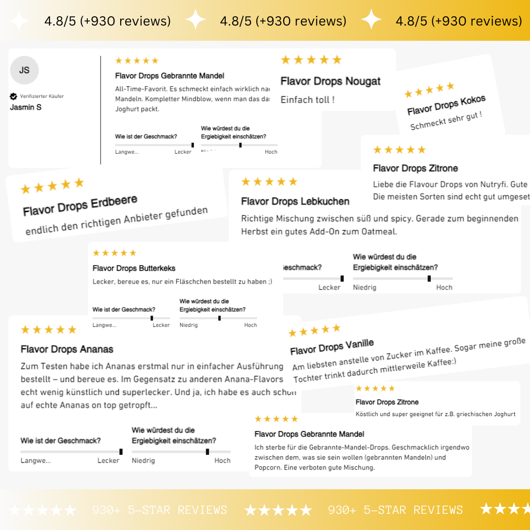 Kalorien-Sparen-Set: Flavor Drops & Flavor Powder