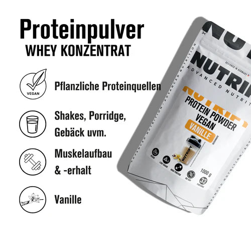 Vegan Proteinpulver Vanille 10 x 1kg