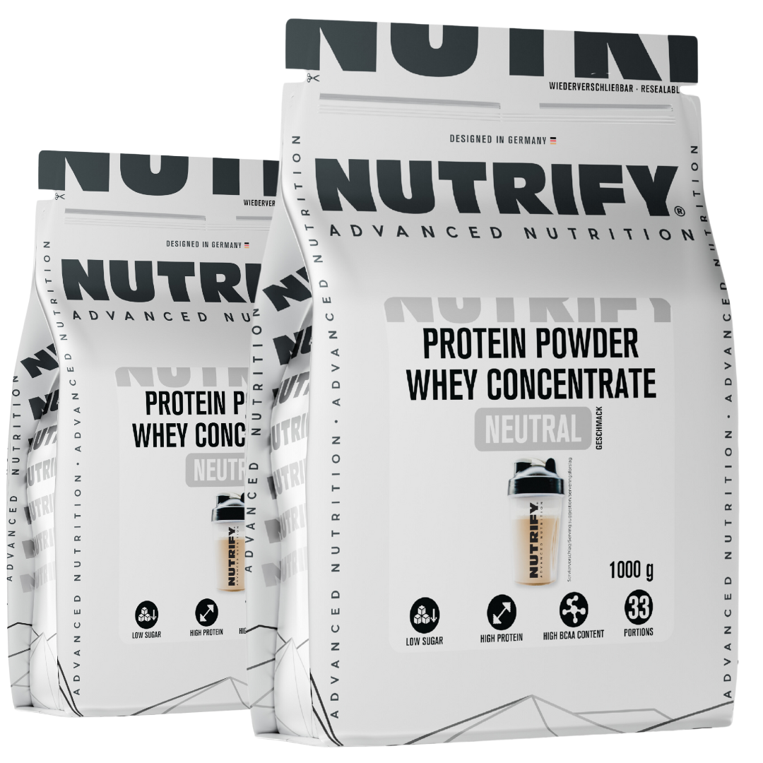NUTRIFY Proteinpulver Konzentrat neutral Set