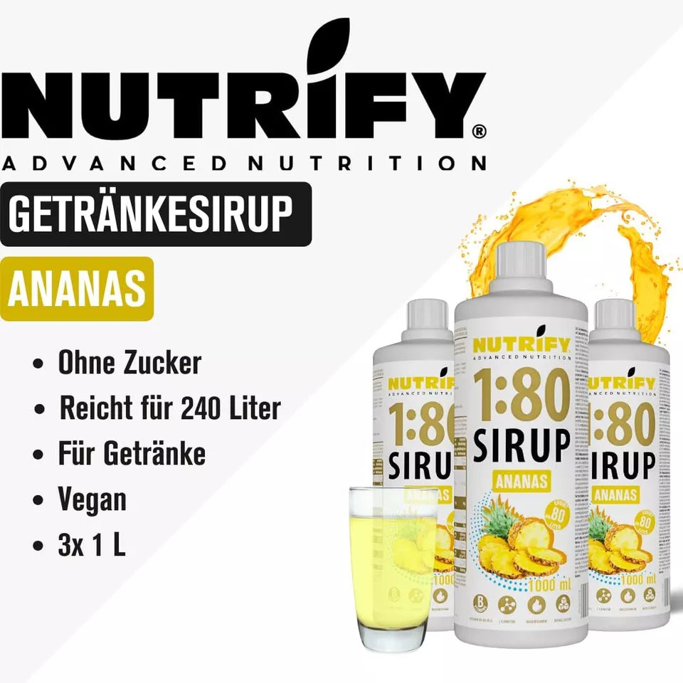 Vital Drink Sirup 1:80 Ananas 6 x 1L