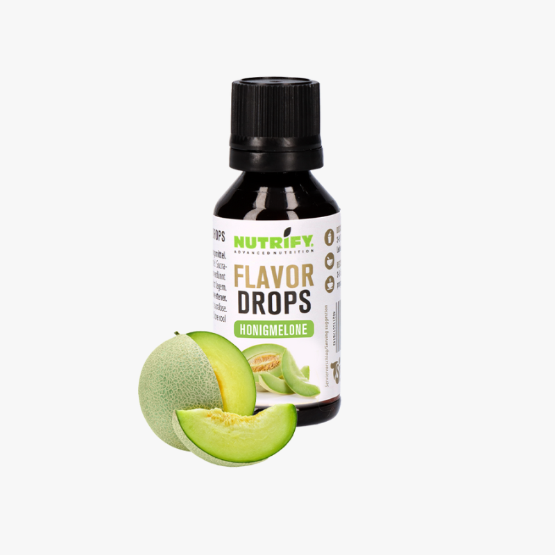 NUTRIFY Flavor Drops ohne Zucker - FlavDrops Honigmelone