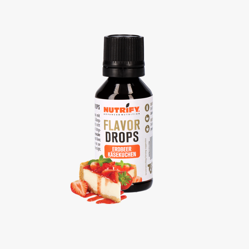 NUTRIFY Flavor Drops ohne Zucker - FlavDrops Strawberry Cheesecake