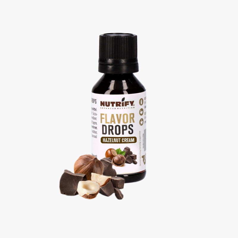 NUTRIFY Flavor Drops ohne Zucker - FlavDrops Haselnuss