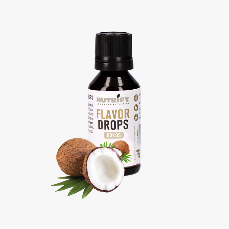 NUTRIFY Flavor Drops ohne Zucker - FlavDrops Kokos