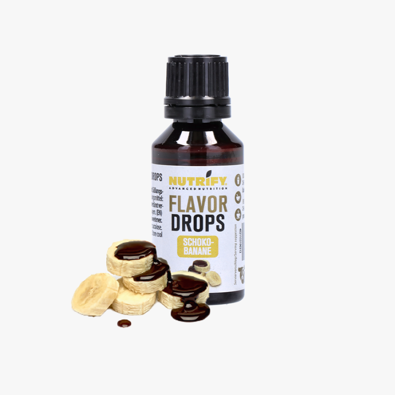 NUTRIFY Flavor Drops ohne Zucker - FlavDrops Schoko-Banane
