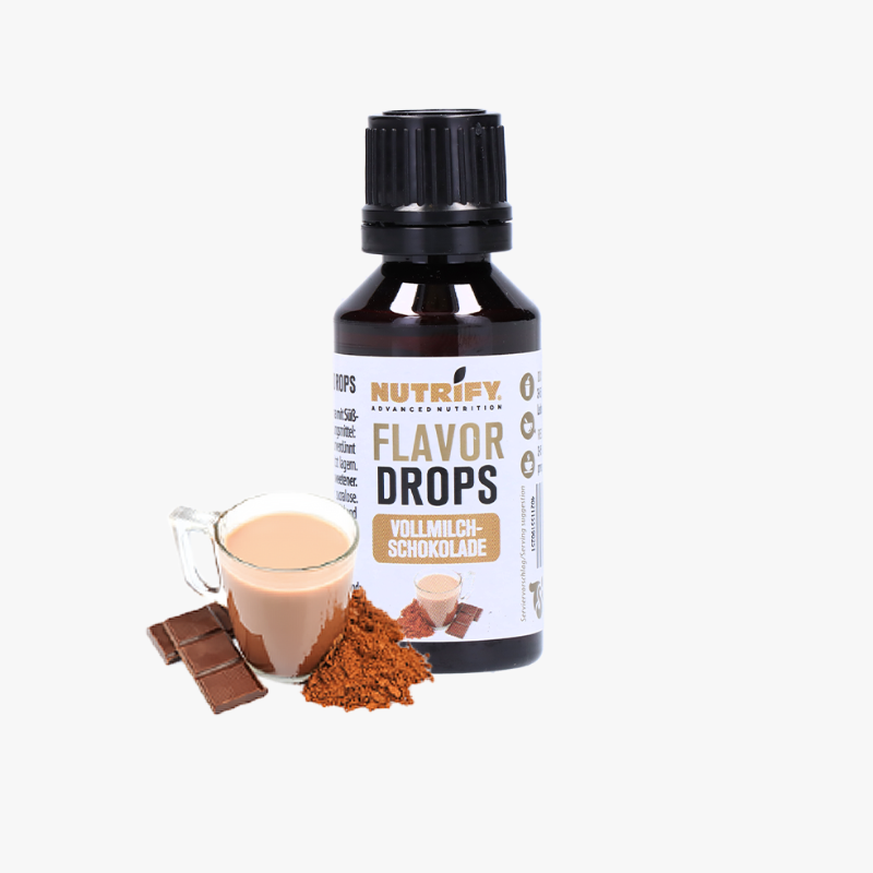 NUTRIFY Flavor Drops ohne Zucker - FlavDrops Vollmilchschokolade