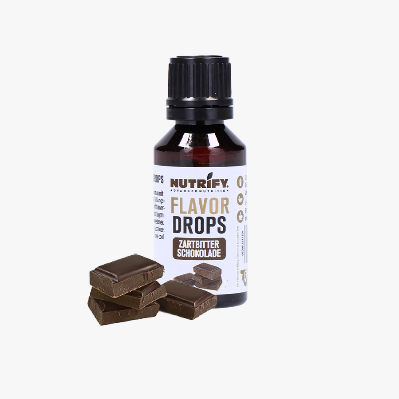 NUTRIFY Flavor Drops ohne Zucker - FlavDrops Zartbitter Schokolade