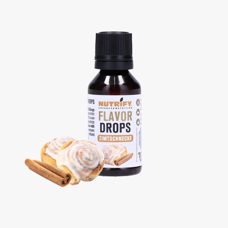 NUTRIFY Flavor Drops ohne Zucker - FlavDrops Zimtschnecke