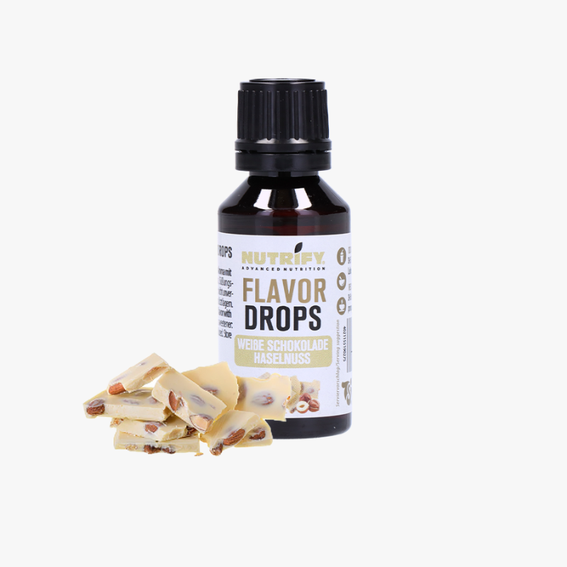 NUTRIFY Flavor Drops ohne Zucker - FlavDrops weiße Schokolade