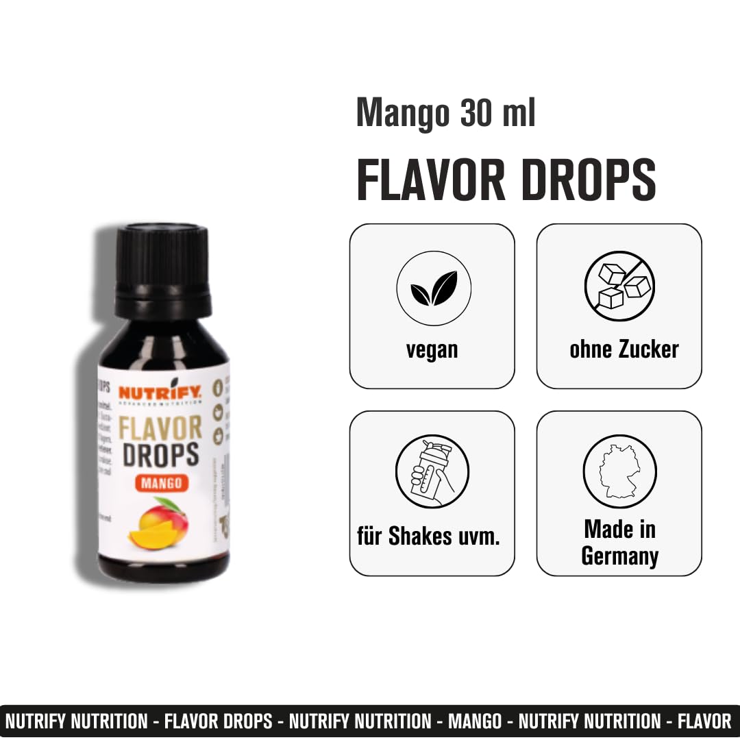 Flavour Drops Mango 10 x 30ml Set