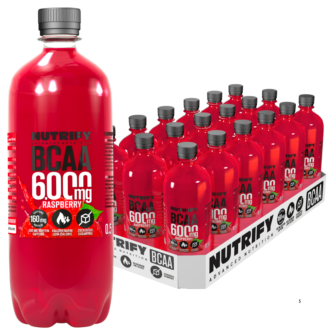 BCAA Drink Raspberry - 18x 500 ml