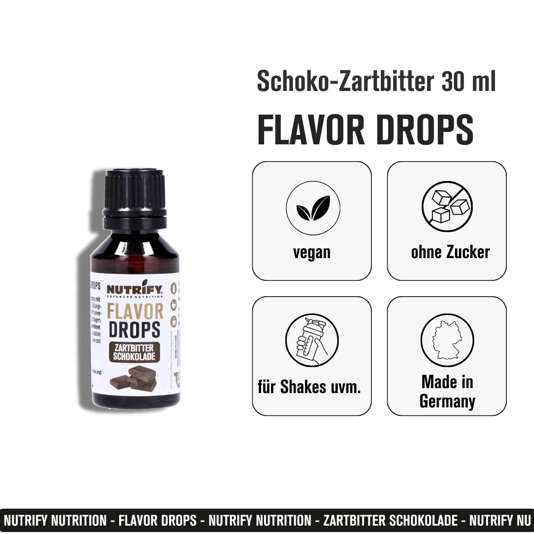 Flavor Drops Schoko-Zartbitter 5x 30ml Set