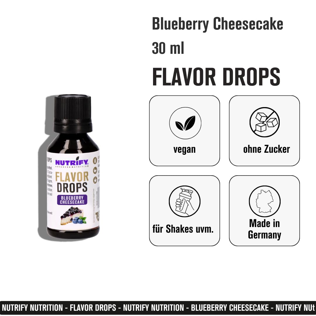 Flavour Drops Blueeberry Cheesecake 10x 30ml Set