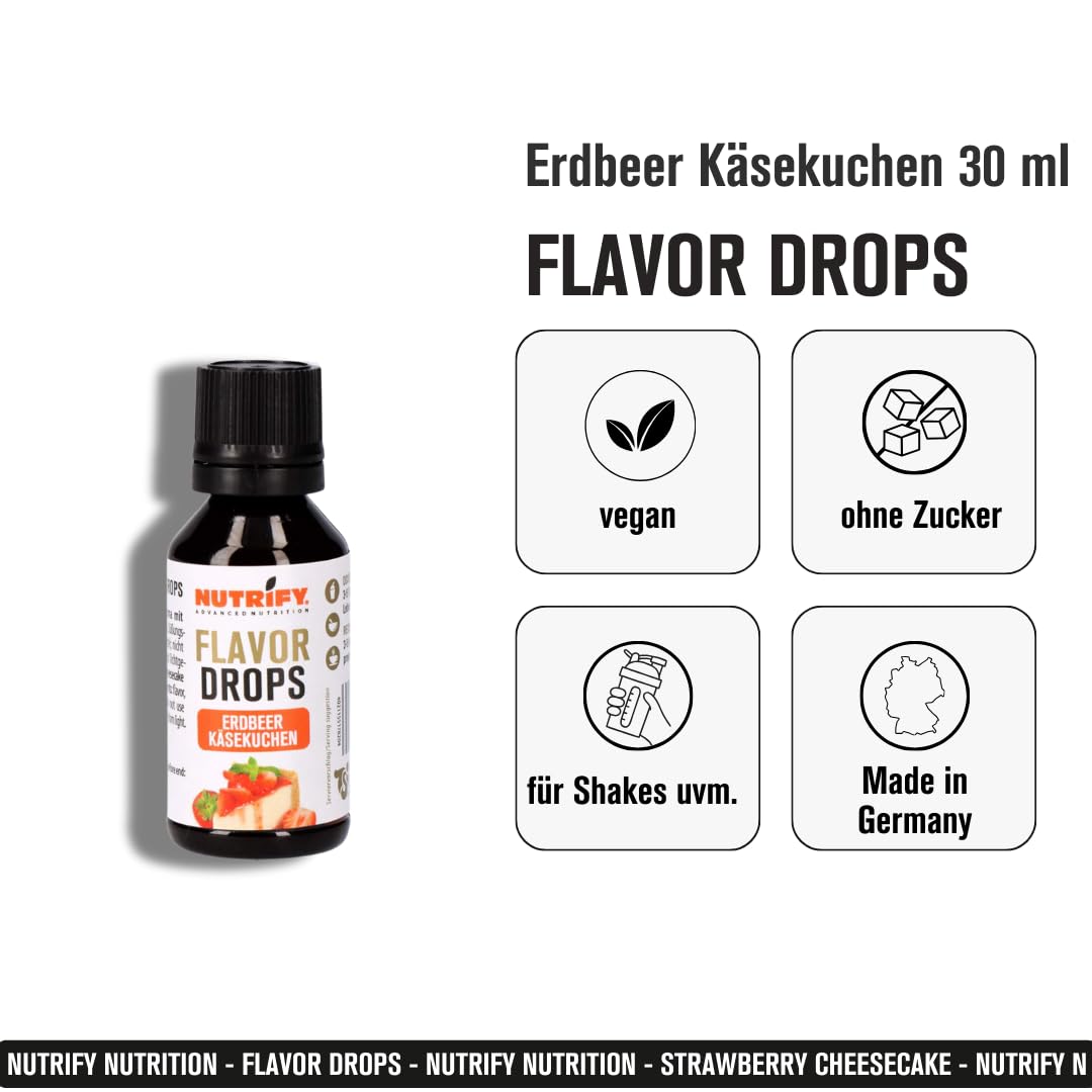 Flavour Drops Strawberry Cheesecake 10x 30ml Set