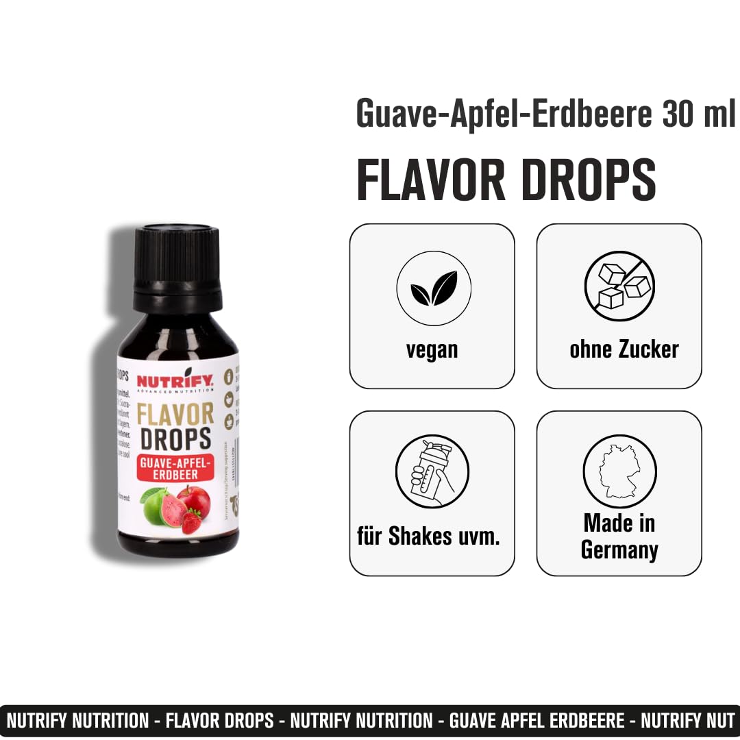 Flavour Drops Guave-Apfel-Erdbeere 10x 30ml Set