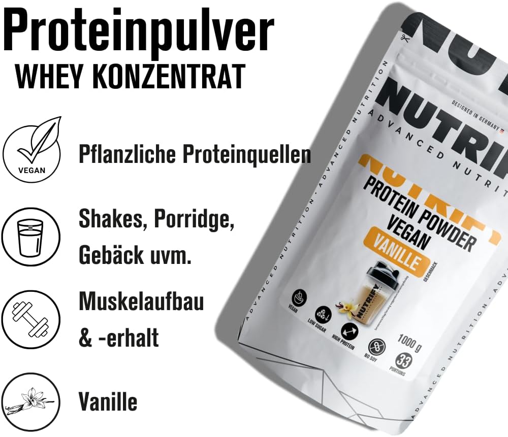 Veganes Proteinpulver Vanille 1 kg