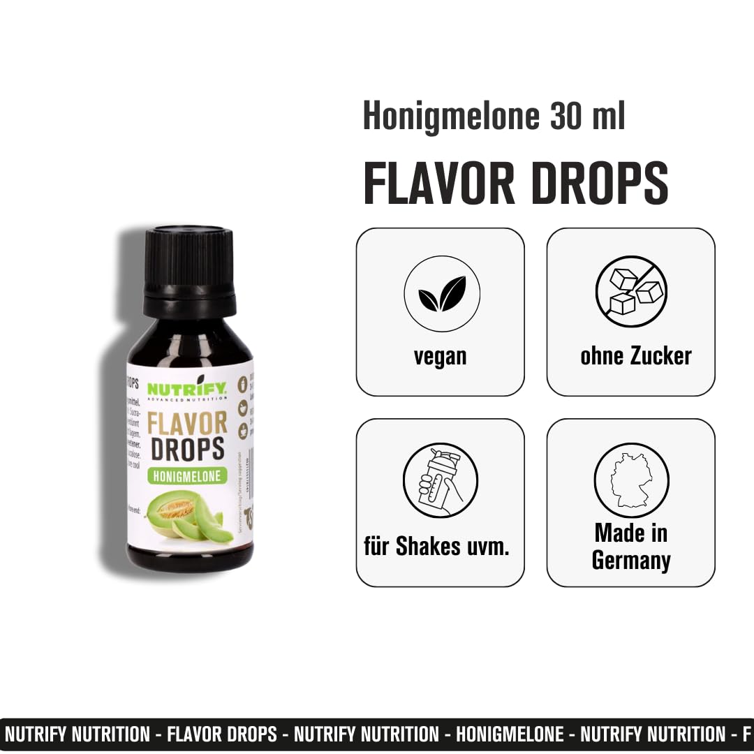 NUTRIFY Flavour Drops Honigmelone 5x 30ml Set