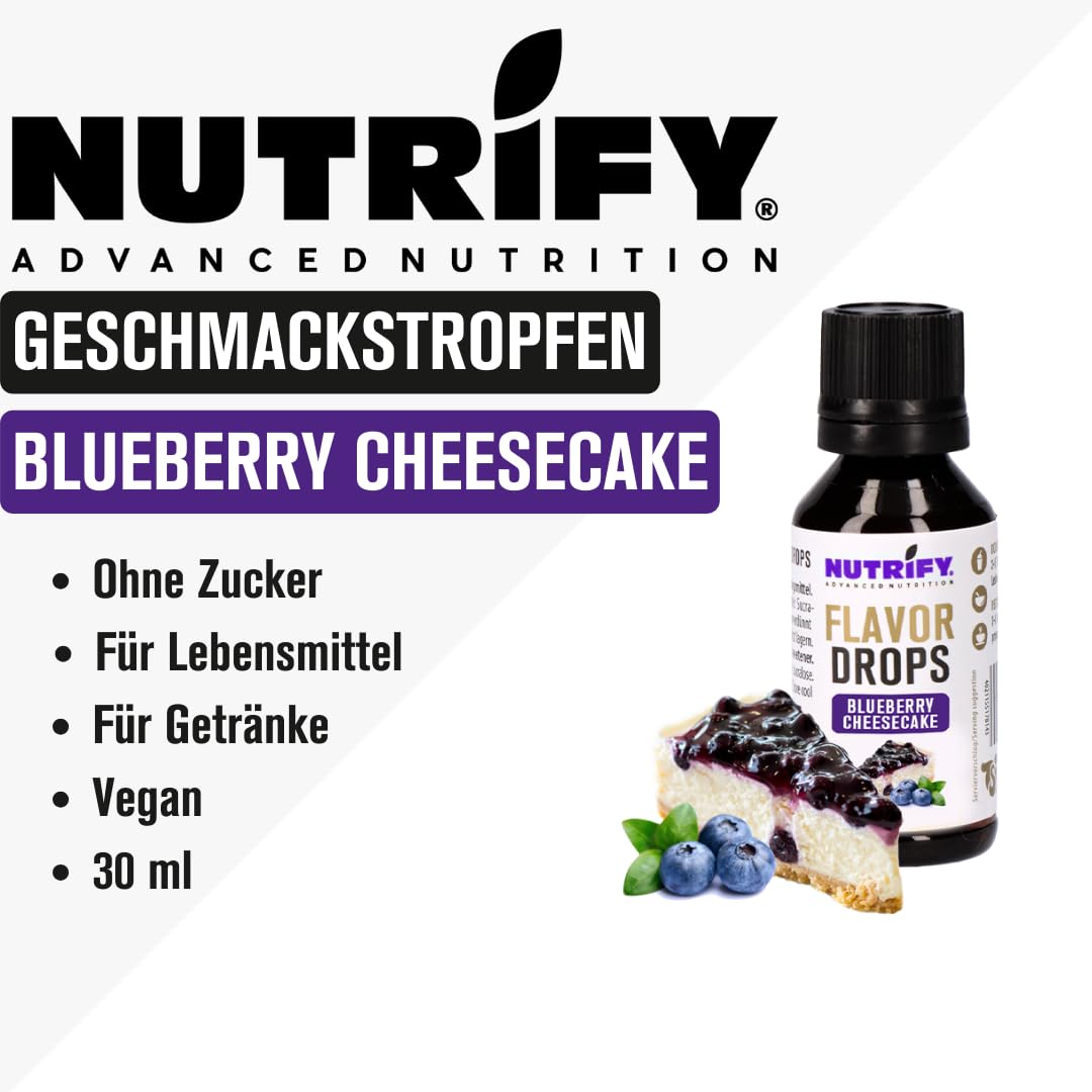 Flavour Drops Blueeberry Cheesecake 10x 30ml Set