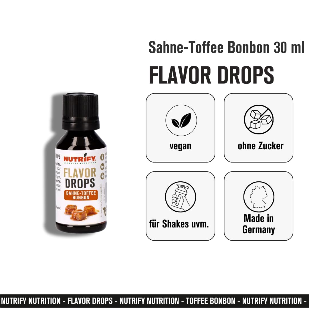 Flavour Drops Sahne-Toffee 10x 30ml Set