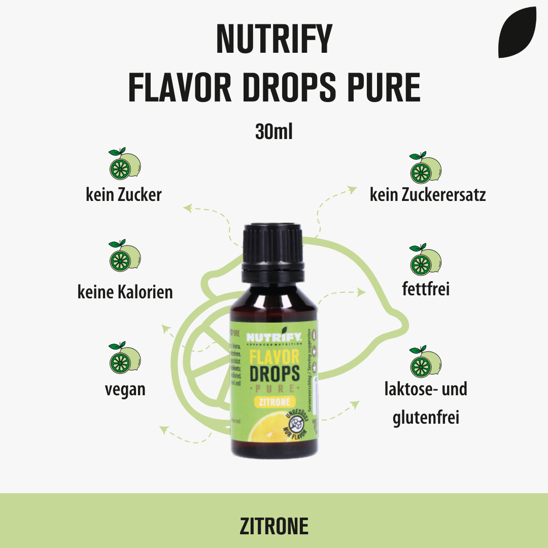 Flavor Drops Pure Zitrone - Flavor Drops NUTRIFY
