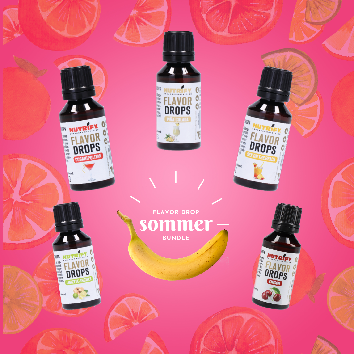 NUTRIFY Flavor Drops Bundle Sommer  - Vorteile Geschmackstropfen
