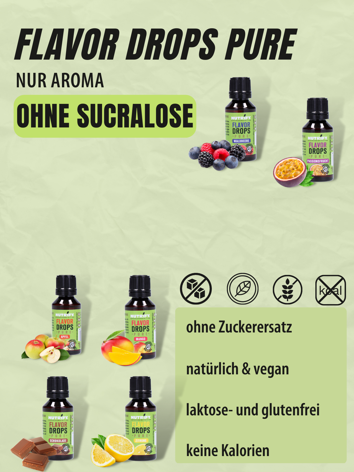 NUTRIFY Flavor Drops Pure Bundle