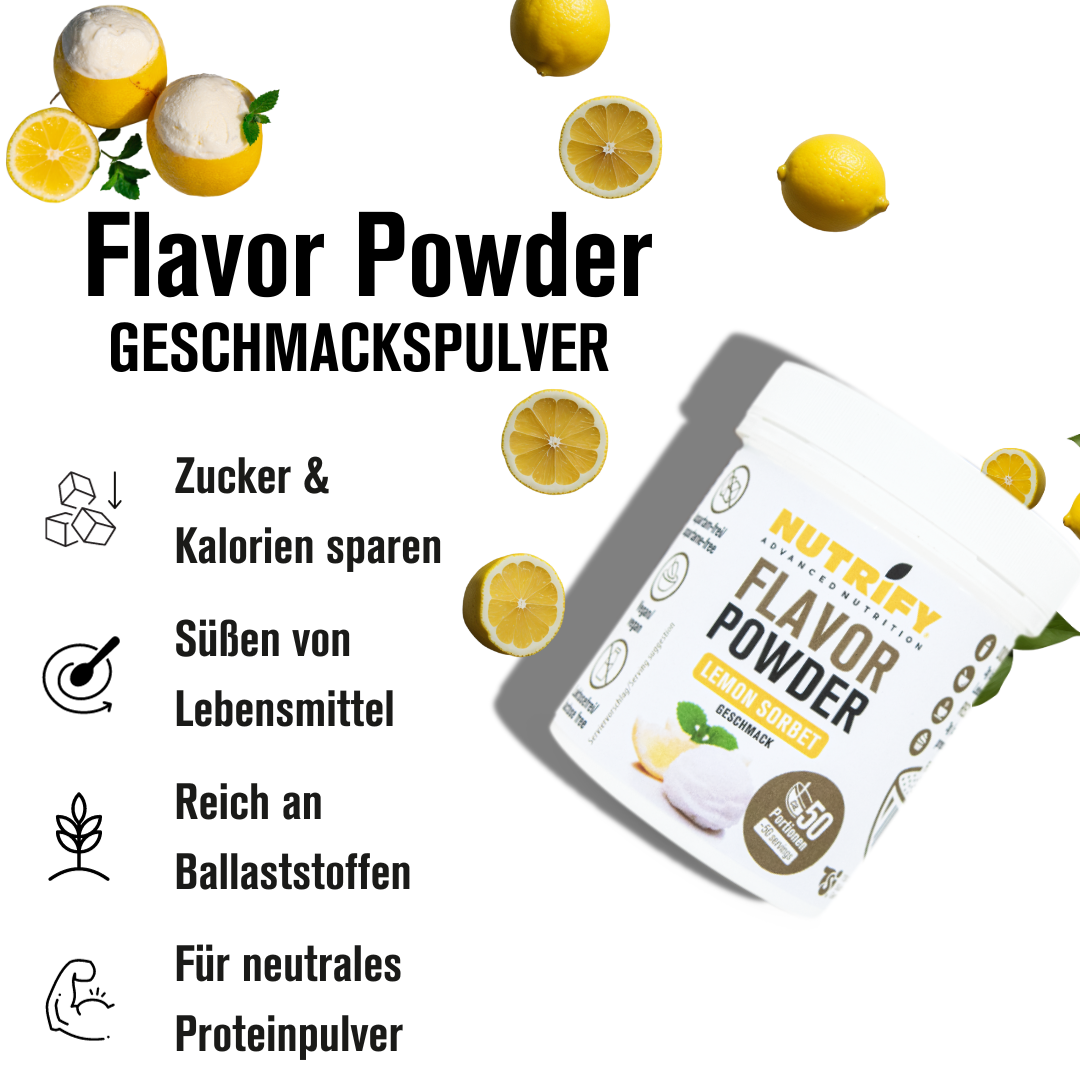 NUTRIFY Flavour Powder Lemon Sorbet Geschmackspulver Set