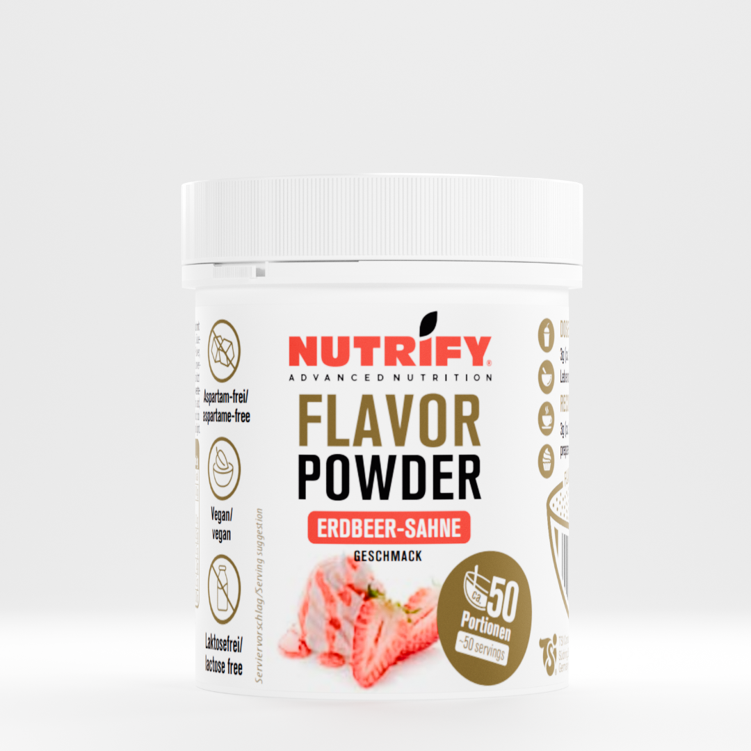 NUTRIFY Flavor Powder Erdbeer Sahne